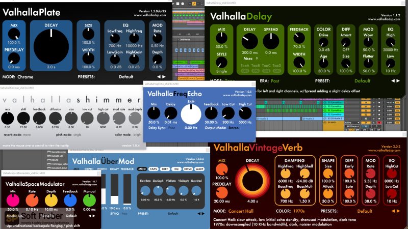 Valhalla DSP瓦哈拉全套混响延迟混音效果器8套合集 (Win/Mac)K9DJ网-专业的DJ编曲资源分享平台K9DJ网